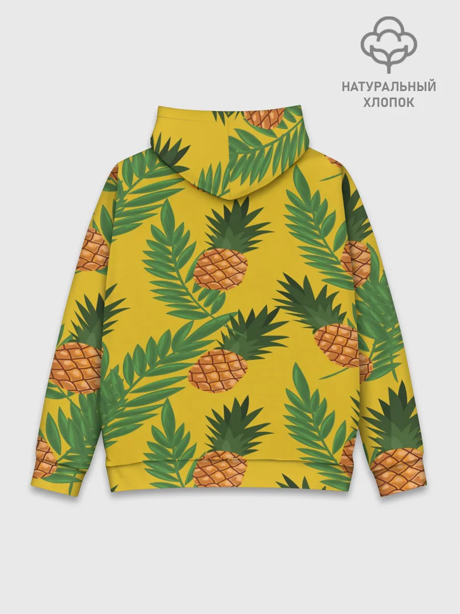 Худи мужской база хлопок / Ананасы
