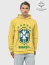 Худи мужской база хлопок / Сборная Бразилии