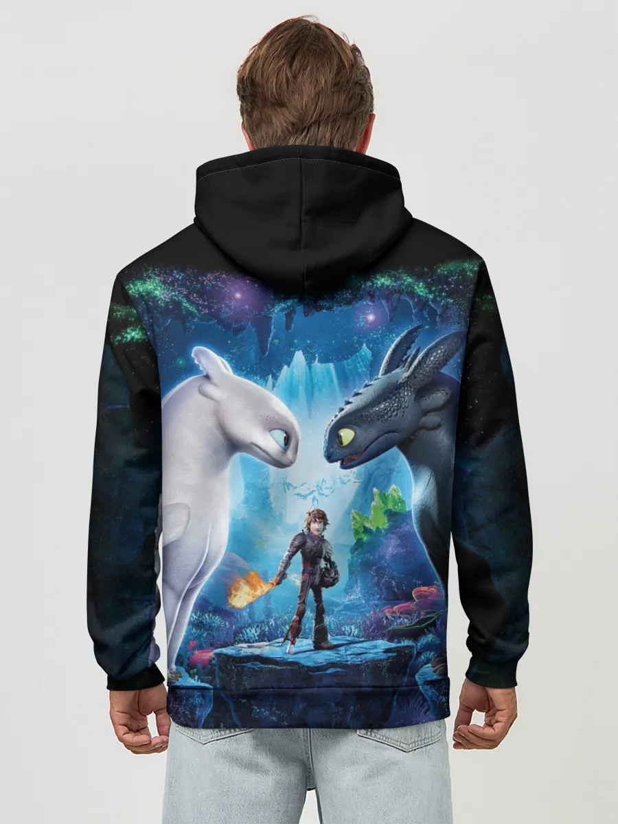 Худи мужской база хлопок / как приручить дракона