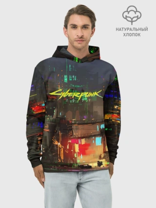 Худи мужской база хлопок / Cyber Punk 2077