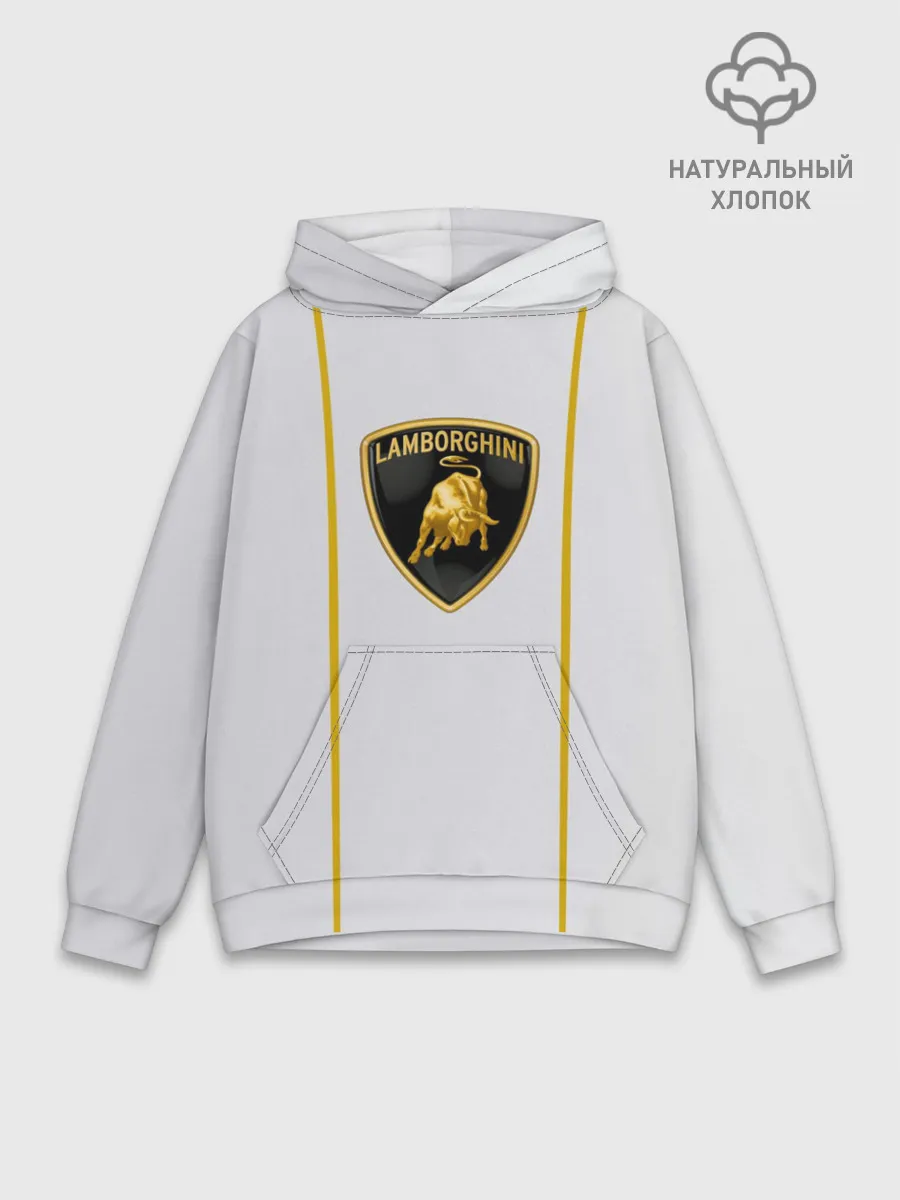 Худи мужской база хлопок / LAMBORGHINI.