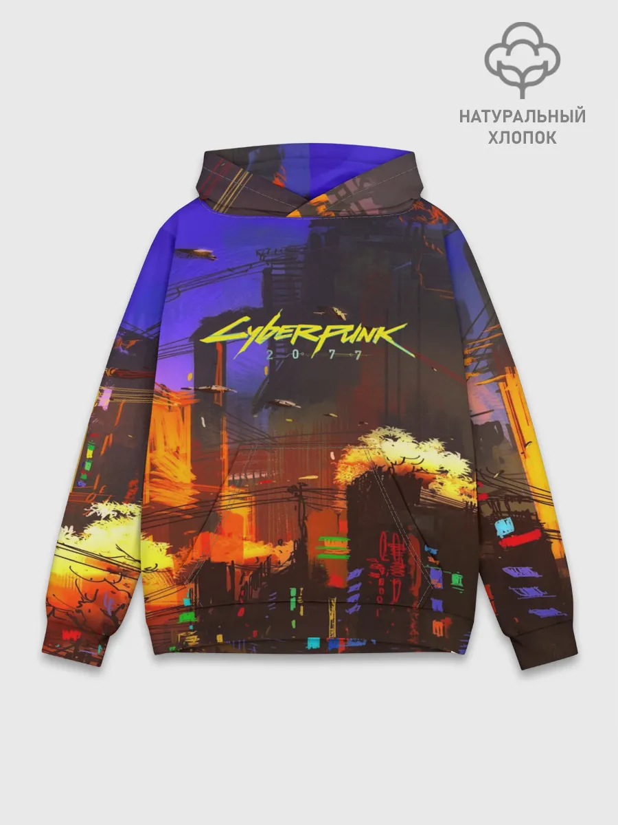 Худи мужской база хлопок / Cyber Punk 2077
