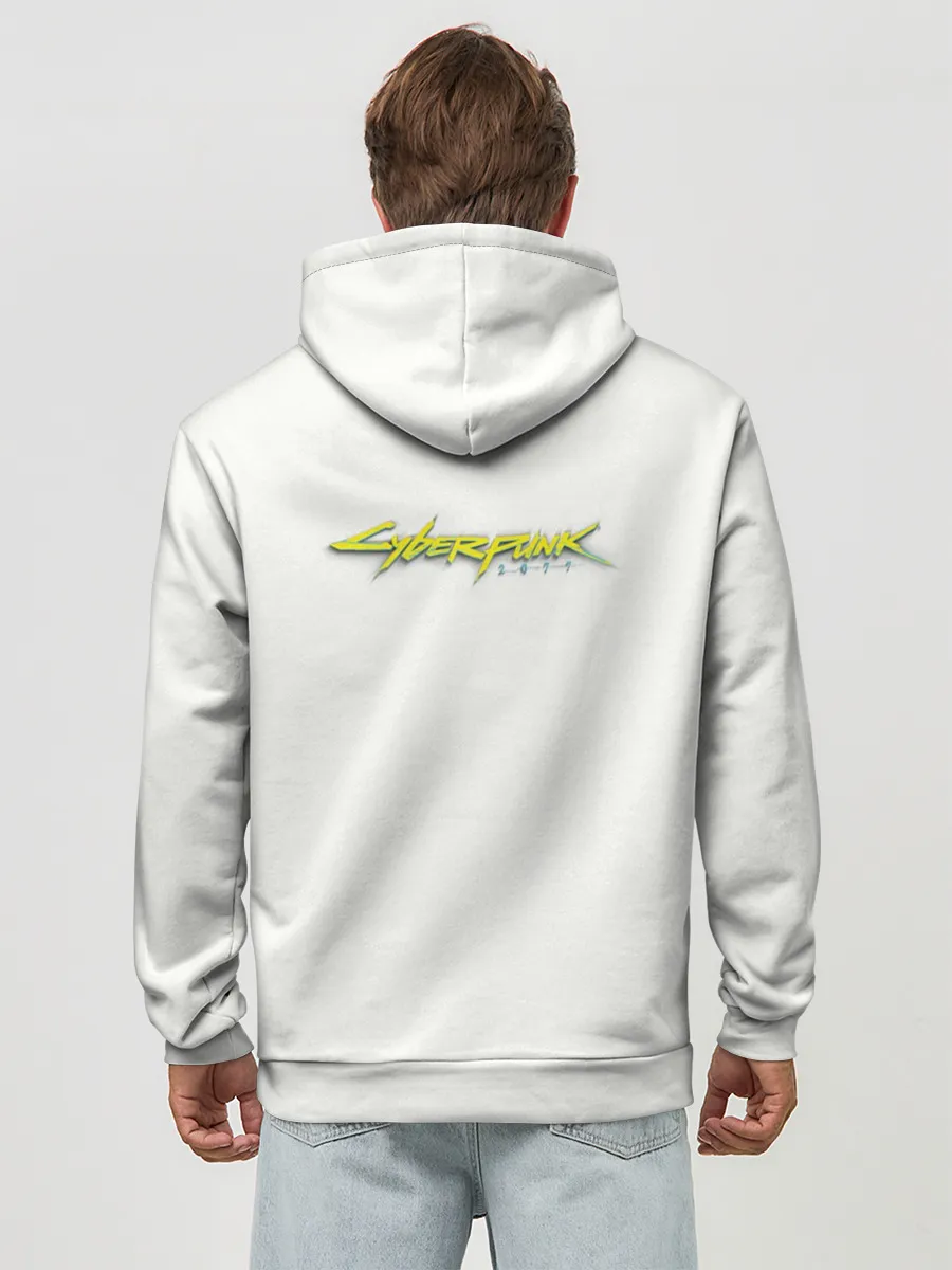 Худи мужской база хлопок / Lady. Cyberpunk 2077