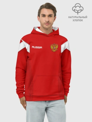 Худи мужской база хлопок / Сборная России