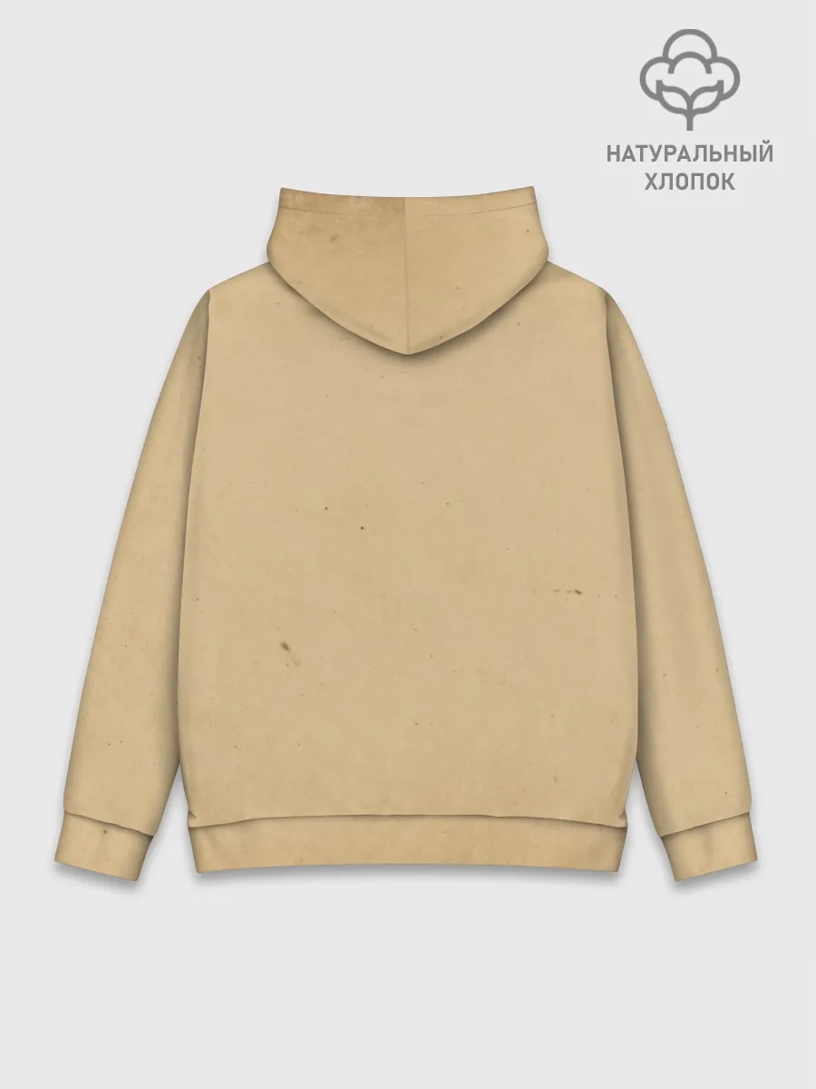 Худи мужской база хлопок / Кот Да Винчи