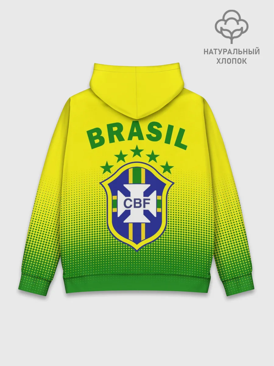 Худи мужской база хлопок / Сборная Бразилии