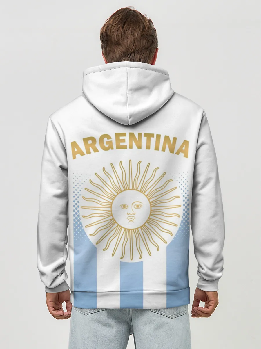 Худи мужской база хлопок / Сборная Аргентины