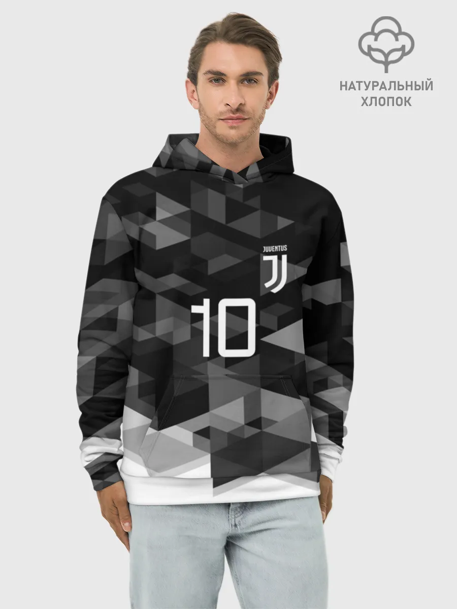 Худи мужской база хлопок / JUVE 10 DYBALA