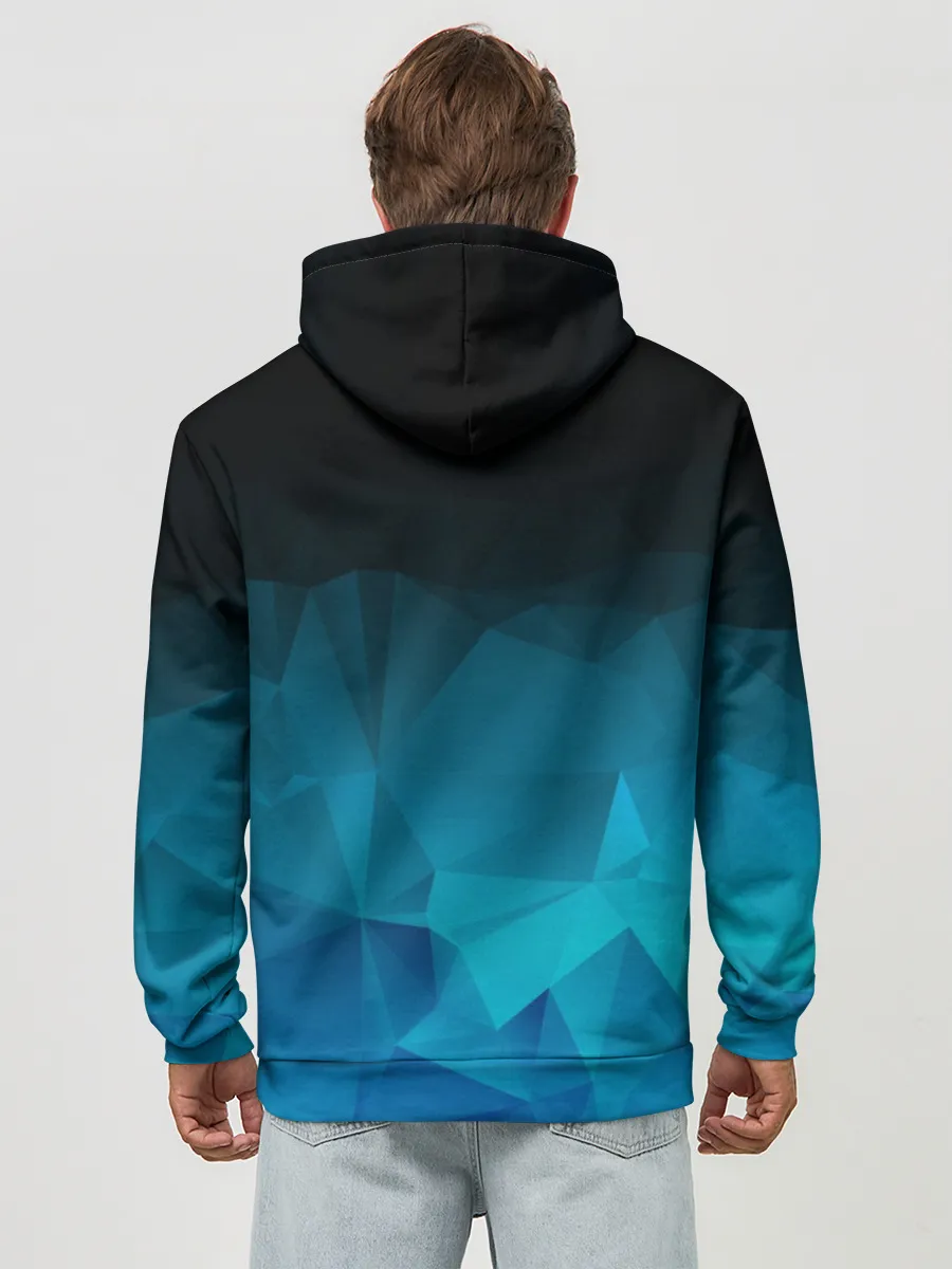 Худи мужской база хлопок / TEAM LIQUID E-SPORT