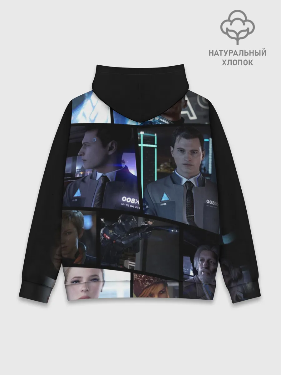 Худи мужской база хлопок / DETROIT BECOME HUMAN