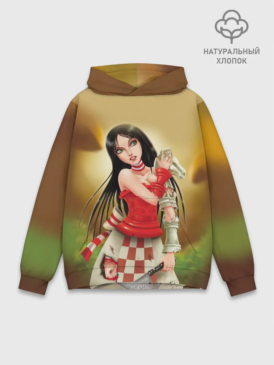 Худи мужской база хлопок / Алиса: безумие возвращается