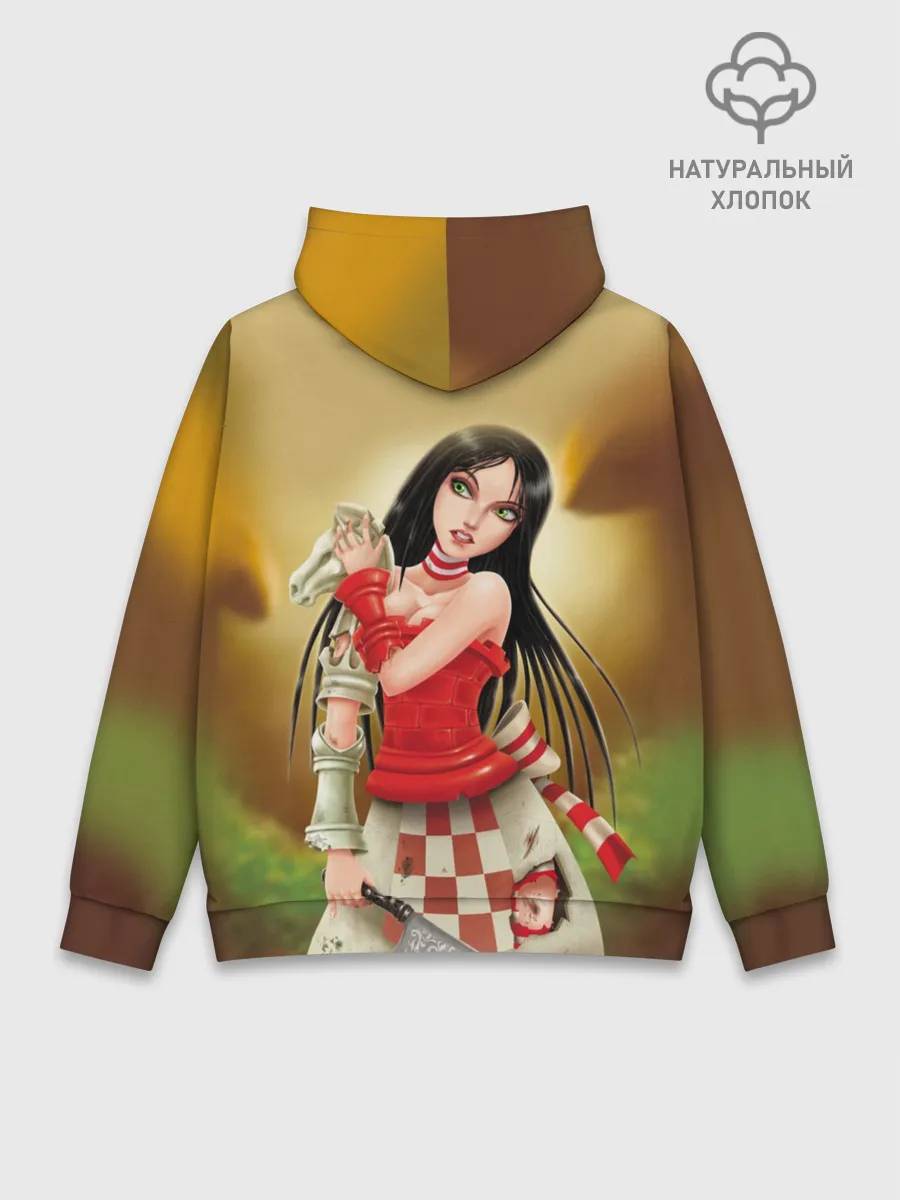 Худи мужской база хлопок / Алиса: безумие возвращается