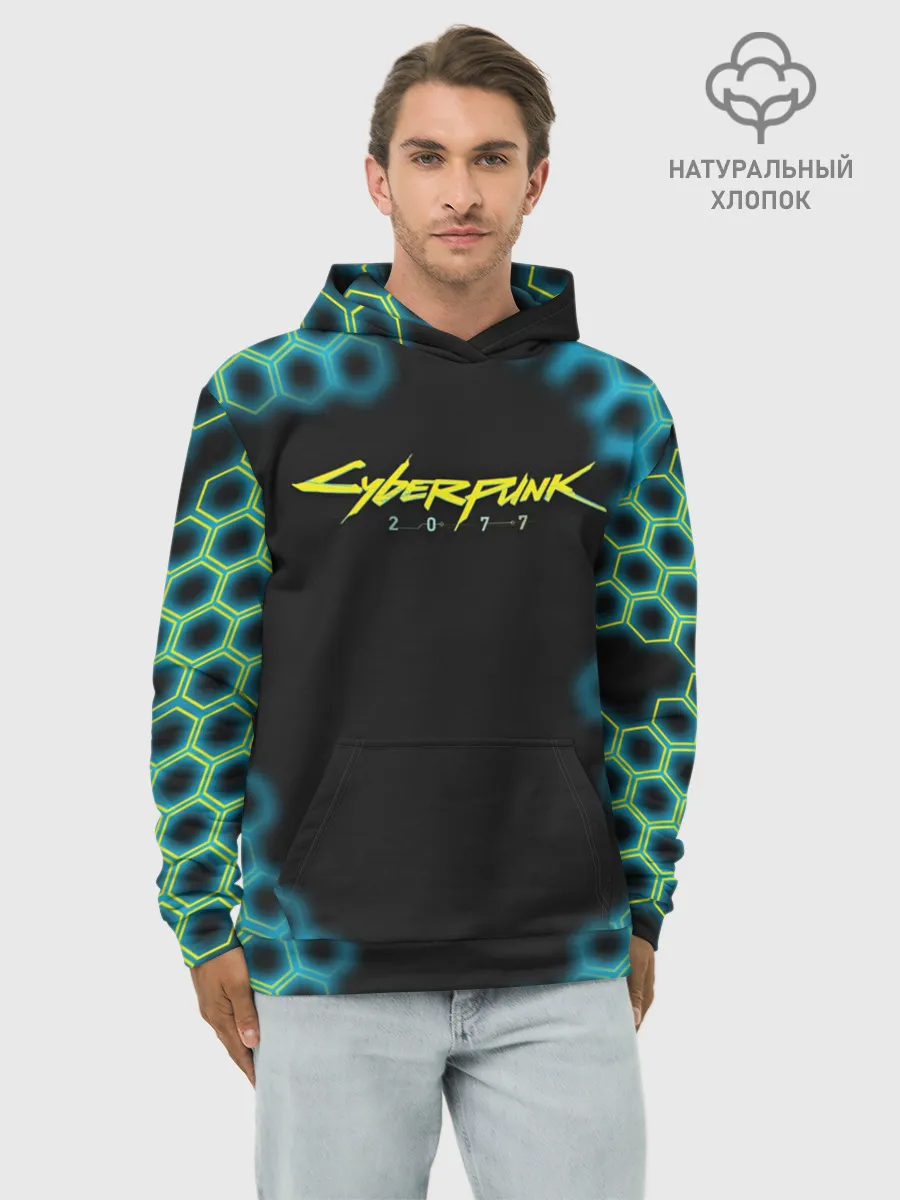 Худи мужской база хлопок / CYBERPUNK 2077