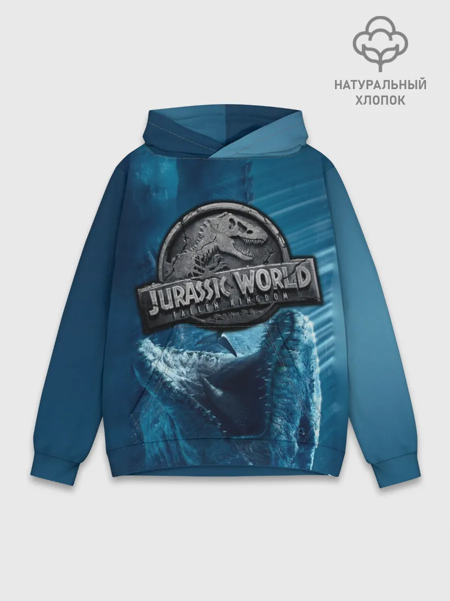 Худи мужской база хлопок / Мир Юрского Периода