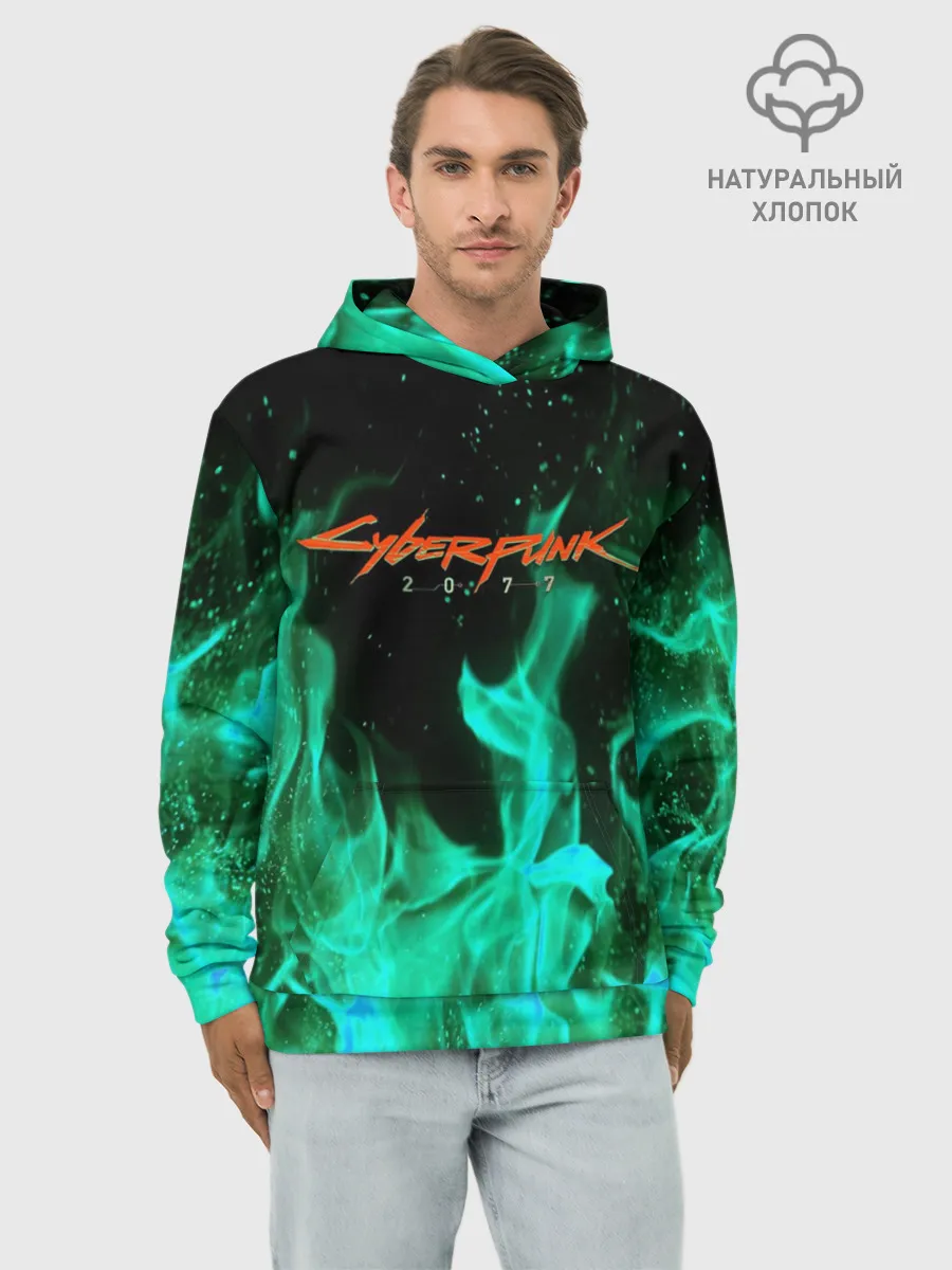 Худи мужской база хлопок / CYBERPUNK 2077 | КИБЕРПАНК 2077