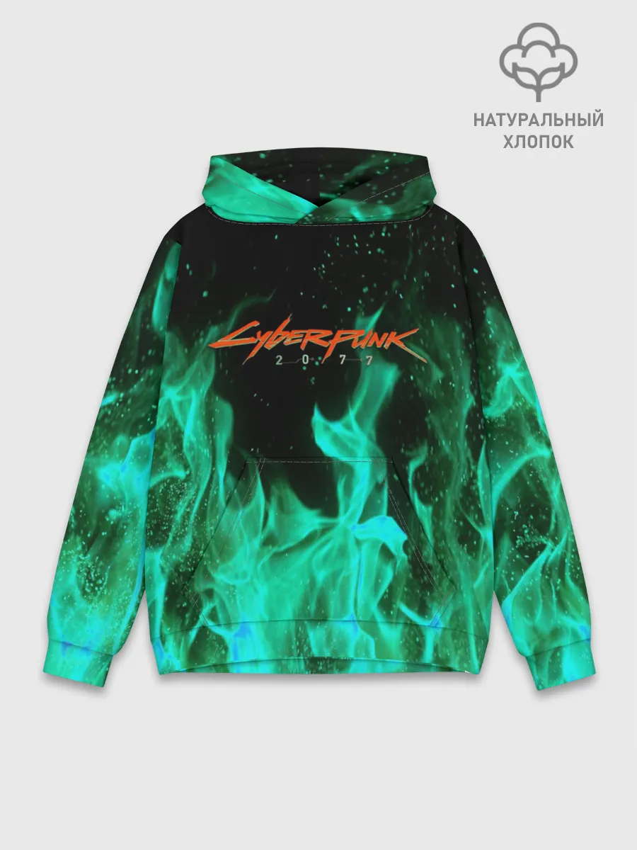 Худи мужской база хлопок / CYBERPUNK 2077 | КИБЕРПАНК 2077