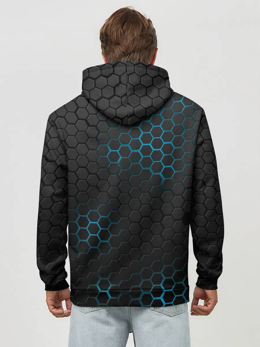 Худи мужской база хлопок / TEAM LIQUID E-SPORT