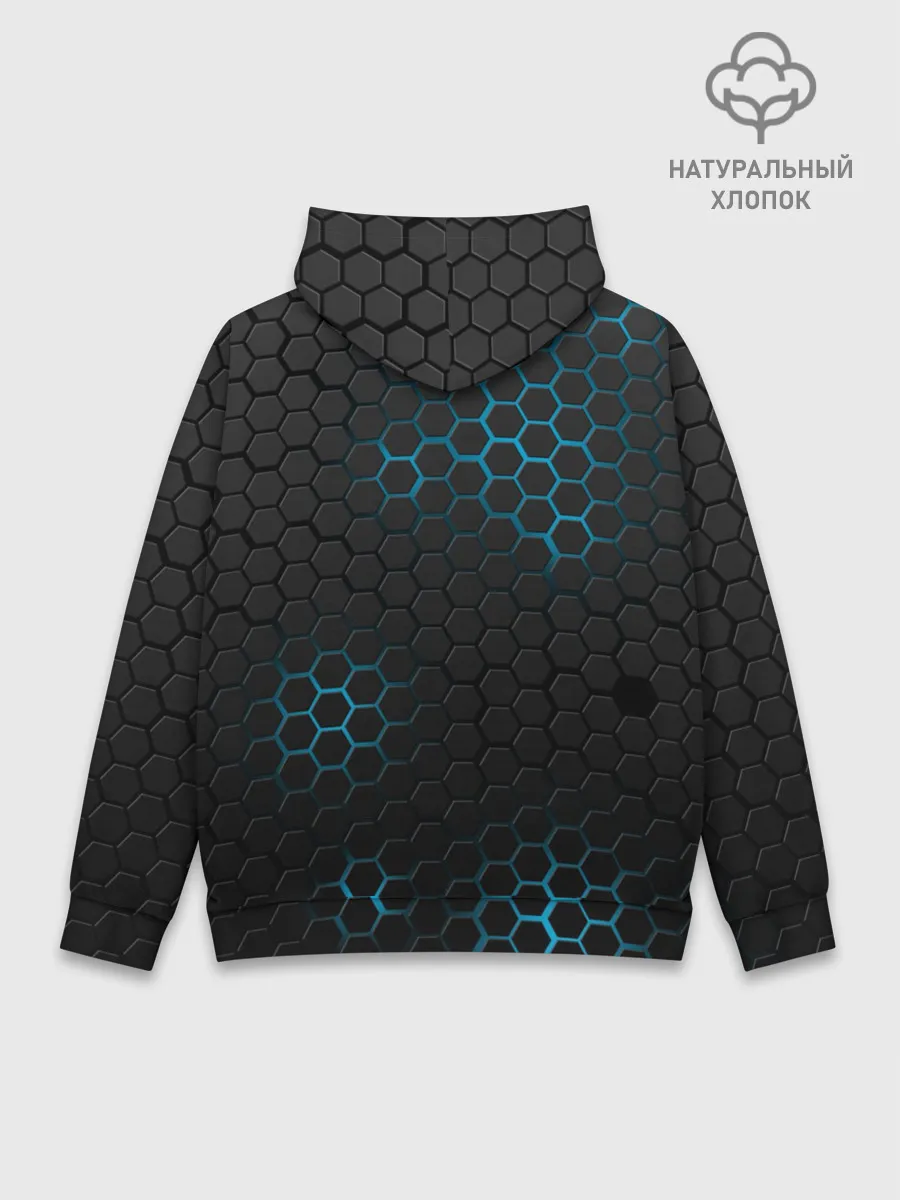 Худи мужской база хлопок / TEAM LIQUID E-SPORT