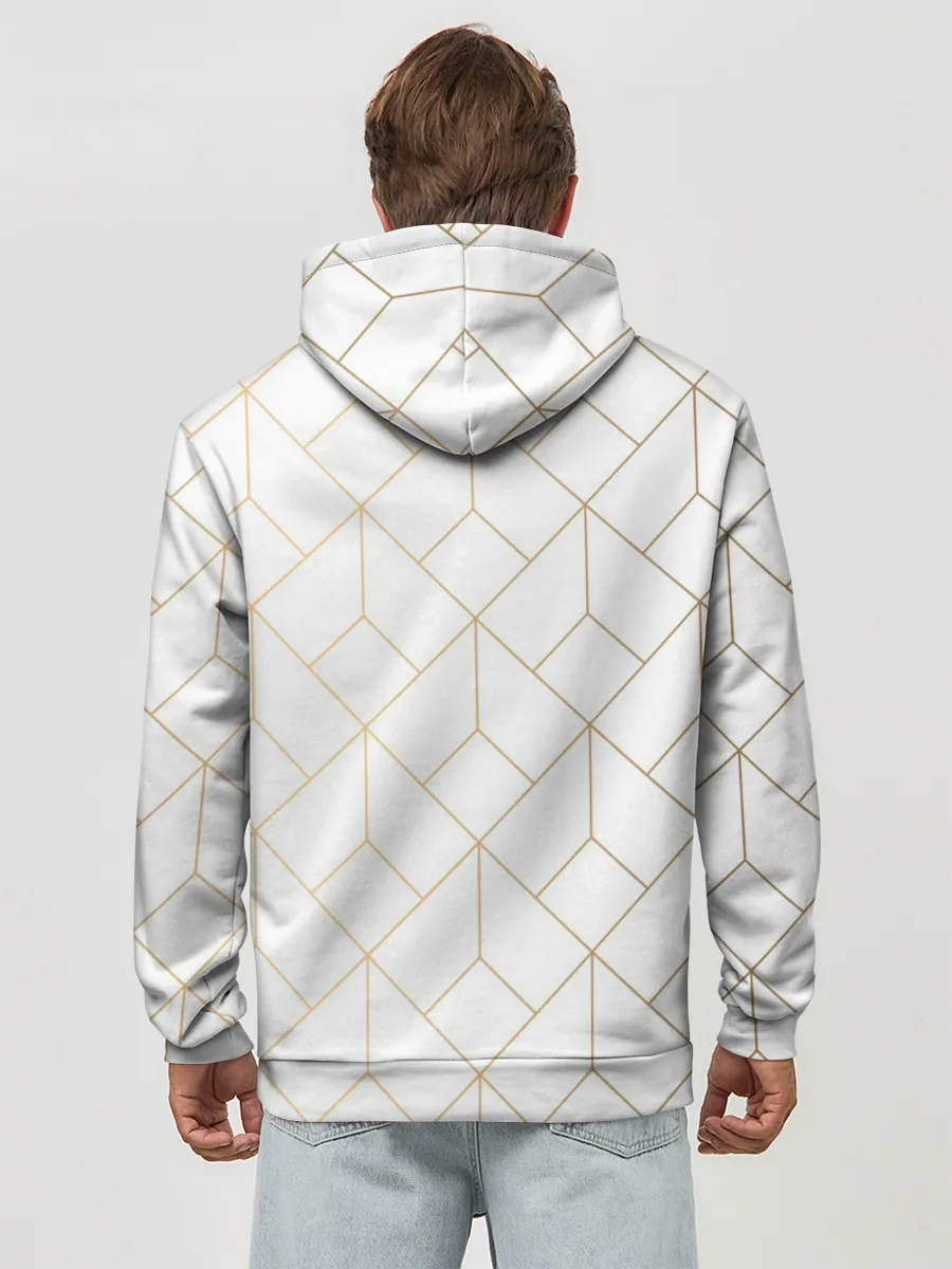 Худи мужской база хлопок / Красивая геометрия