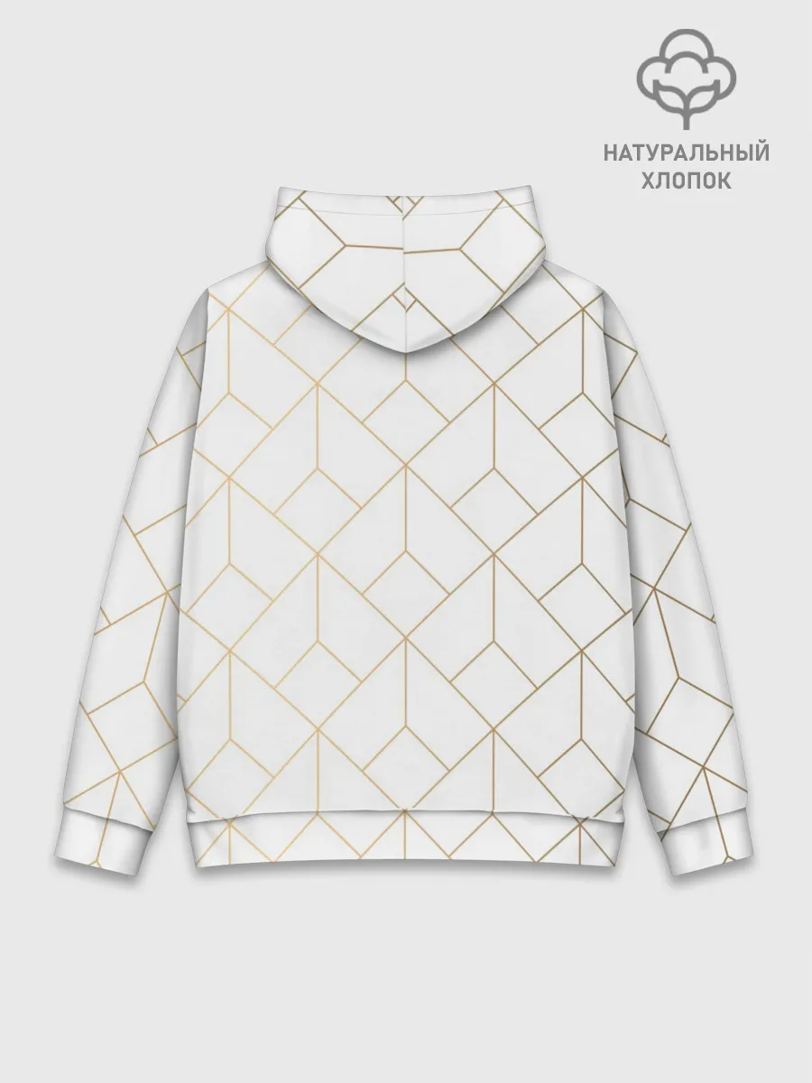 Худи мужской база хлопок / Красивая геометрия