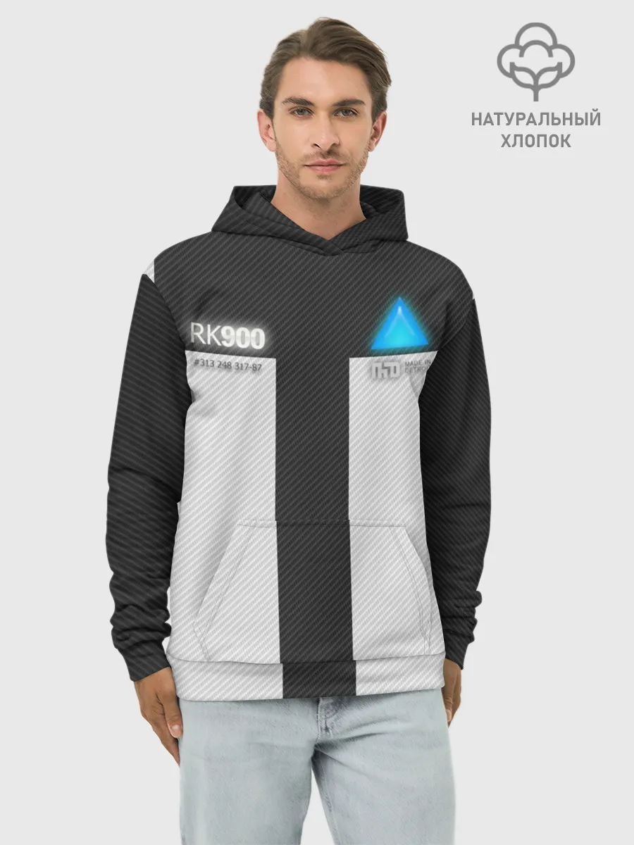 Худи мужской база хлопок / Connor Detroit: Become Human.
