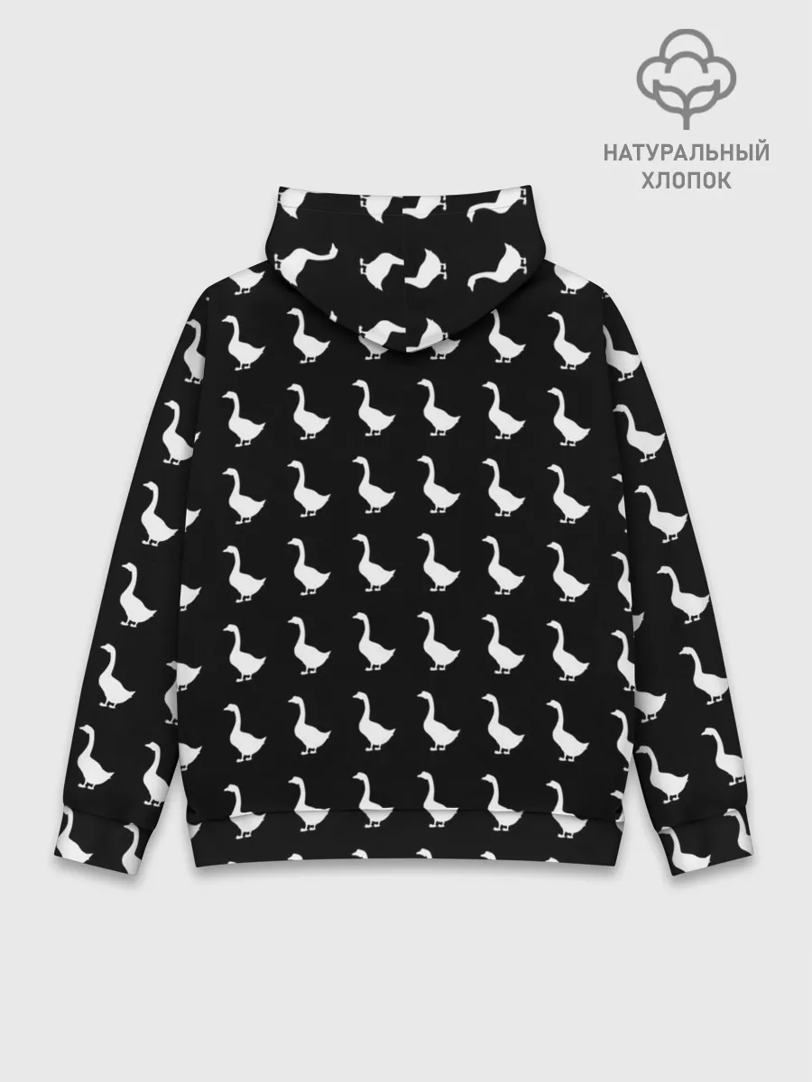 Худи мужской база хлопок / Gussi Black