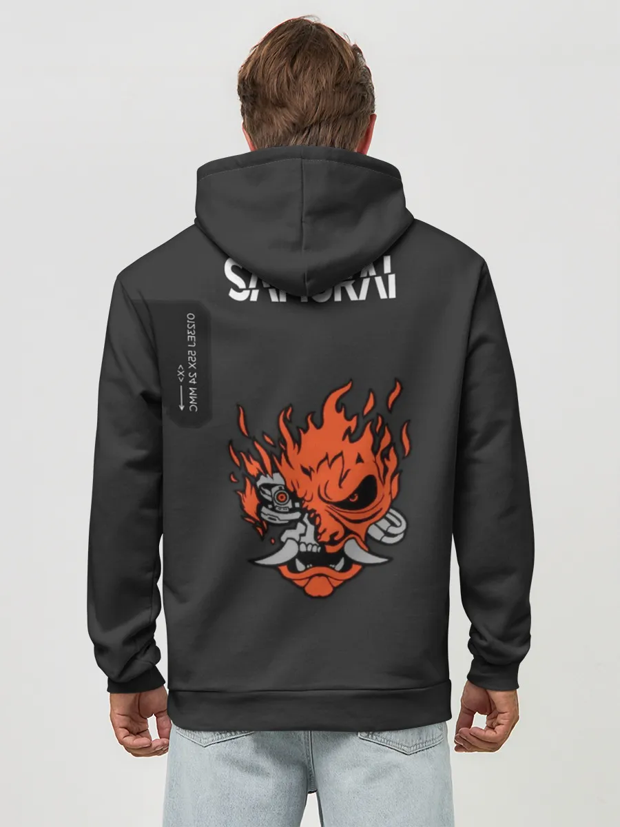 Худи мужской база хлопок / Cyberpunk 2077 Куртка V