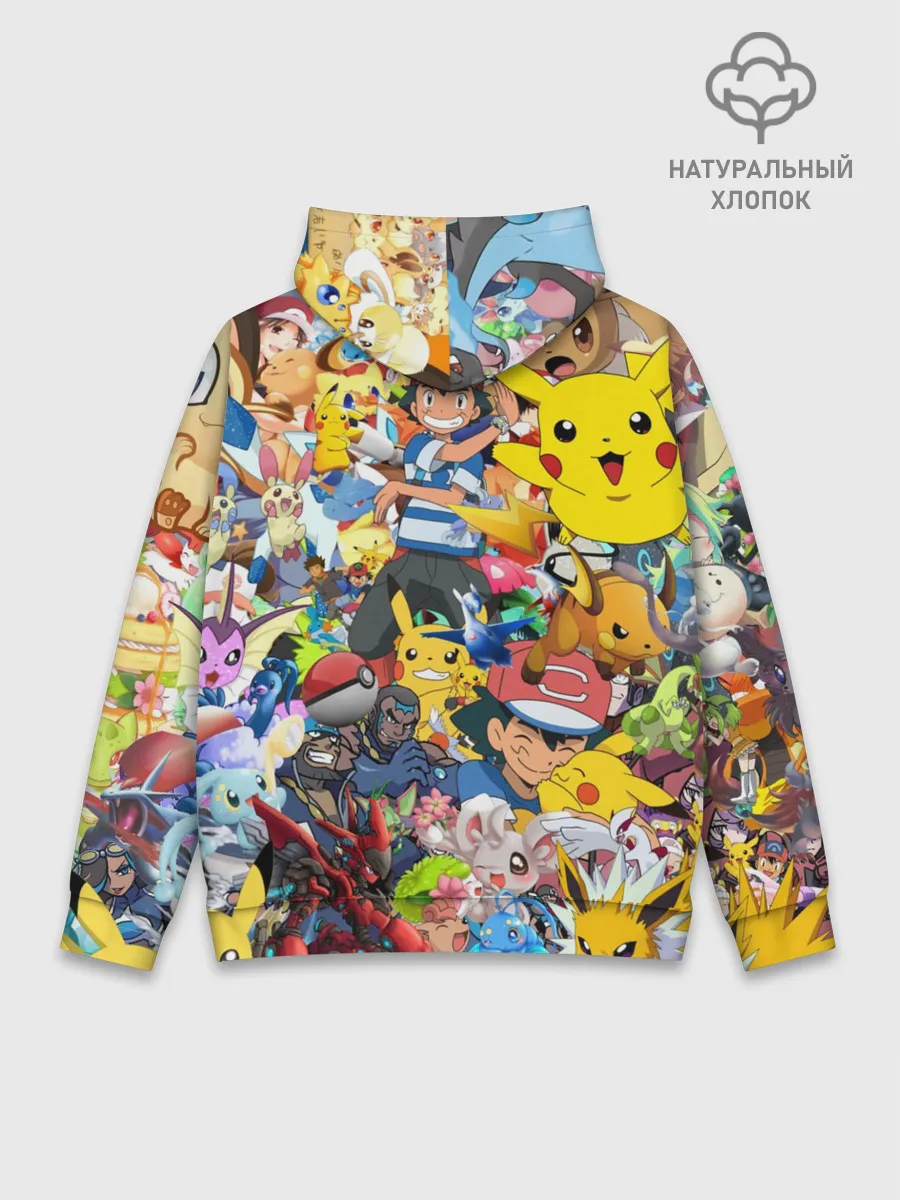 Худи мужской база хлопок / Pokemon