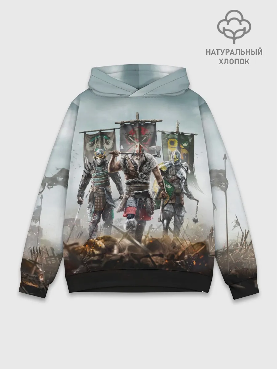Худи мужской база хлопок / For Honor