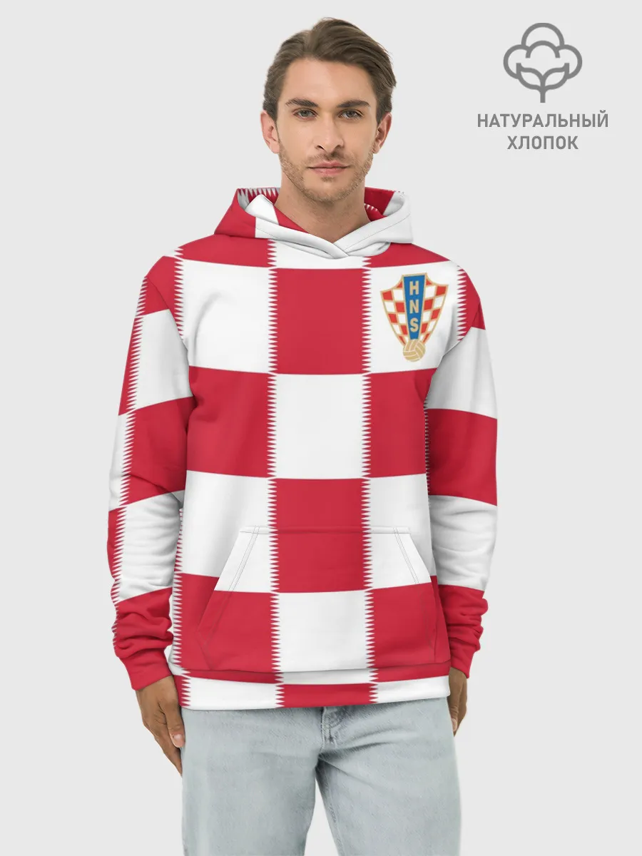 Худи мужской база хлопок / Форма Хорватии