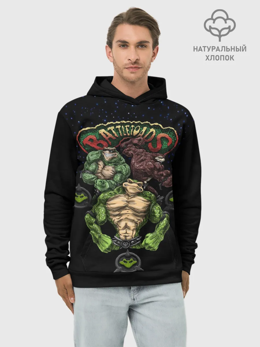 Худи мужской база хлопок / Battletoads