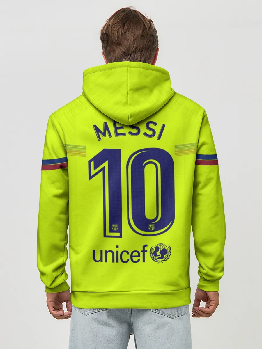 Худи мужской база хлопок / Messi away 18-19
