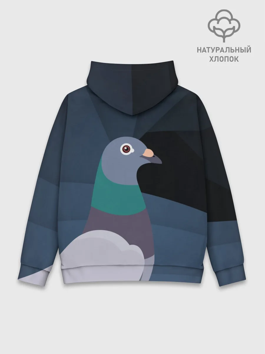 Худи мужской база хлопок / Голубь Наташа