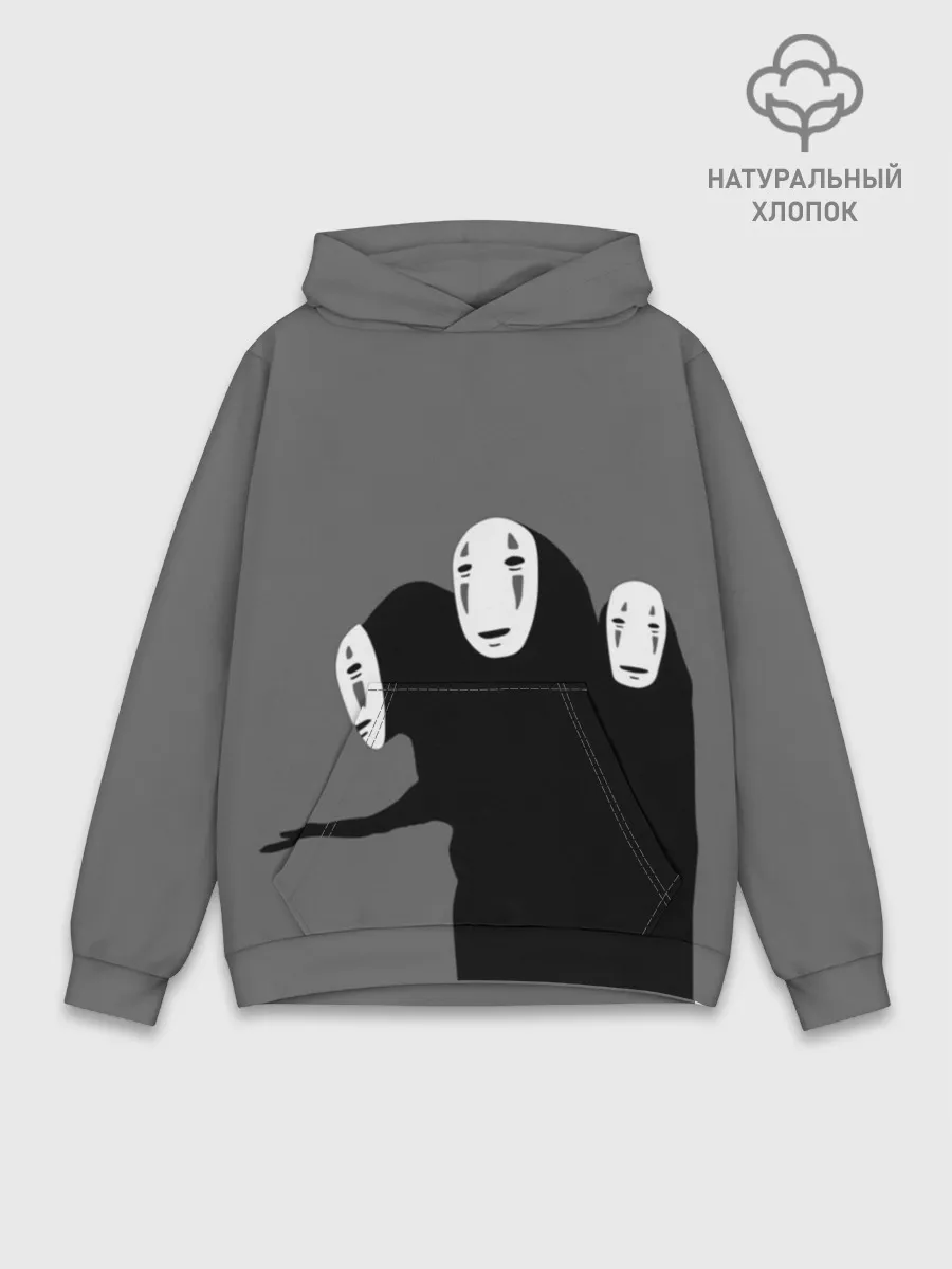 Худи мужской база хлопок / Трехголовый бог Каонаси