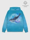 Худи мужской база хлопок / Дельфин