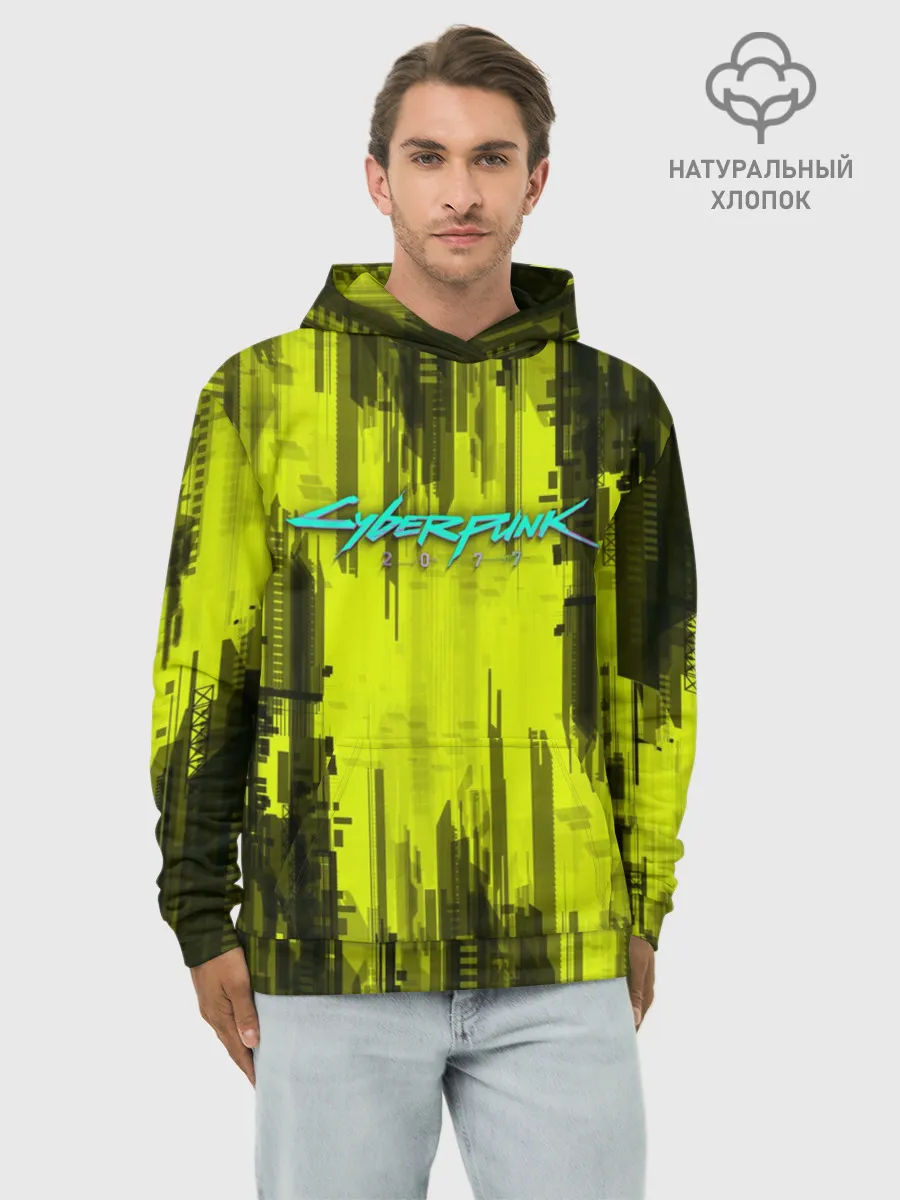 Худи мужской база хлопок / CYBERPUNK 2077 | КИБЕРПАНК 2077