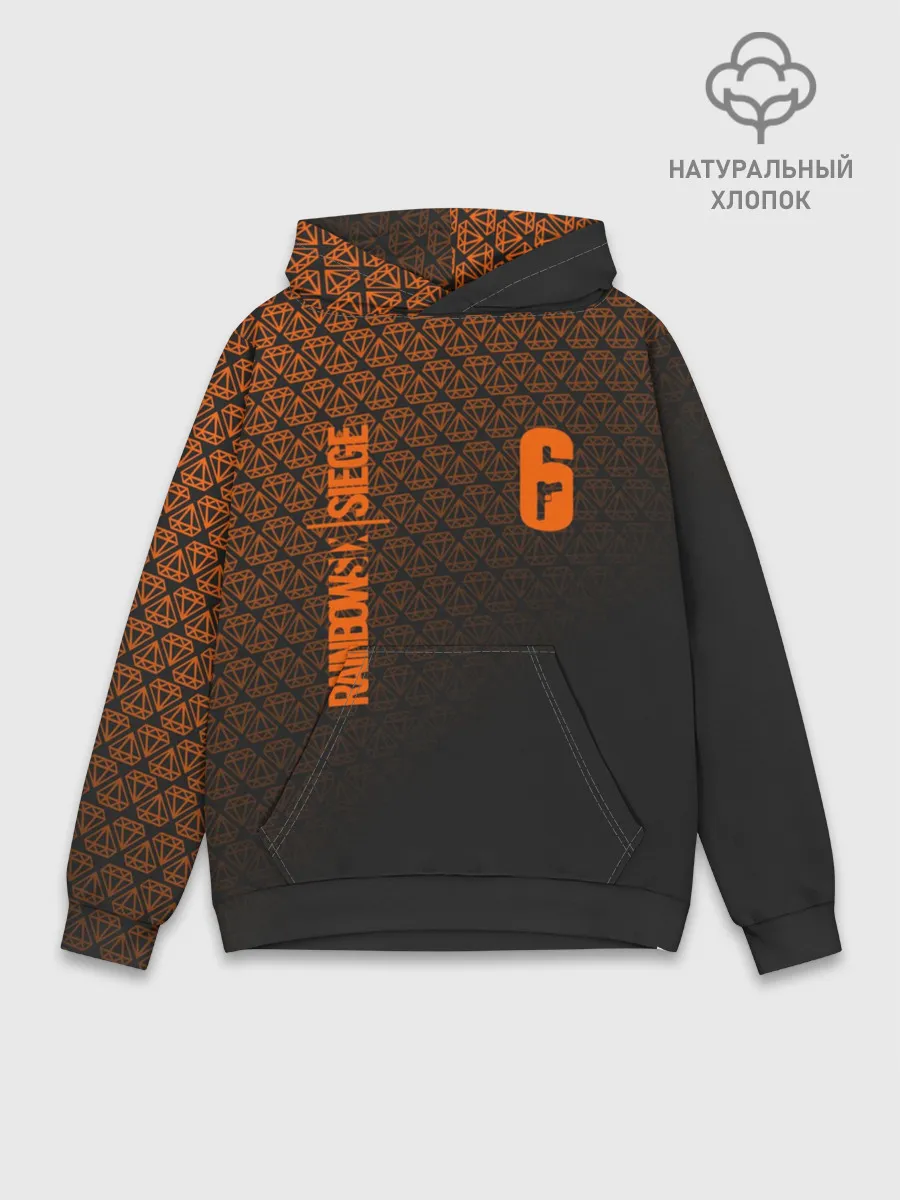 Худи мужской база хлопок / RAINBOW SIX SIEGE DIAMOND