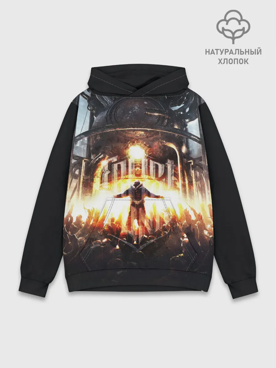 Худи мужской база хлопок / Frostpunk - city