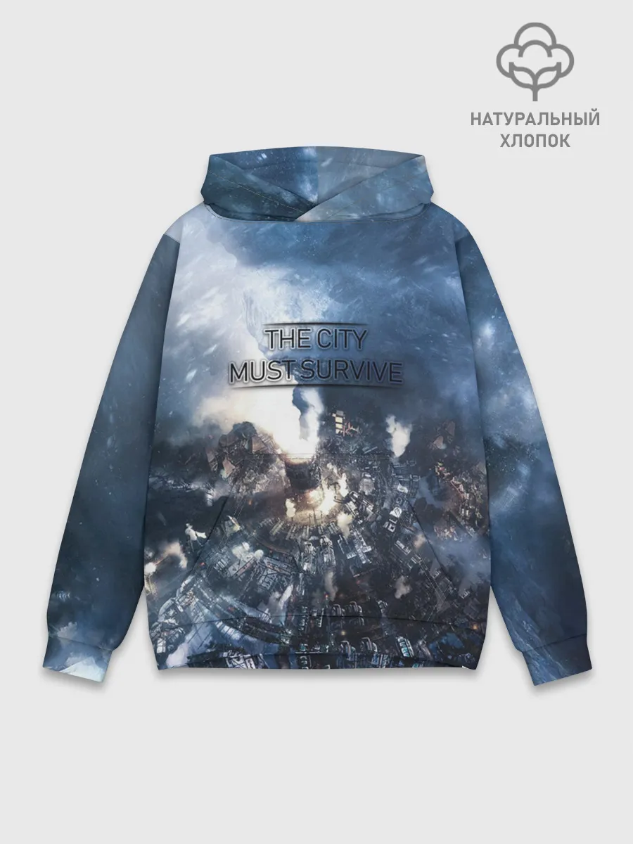 Худи мужской база хлопок / Фростпанк