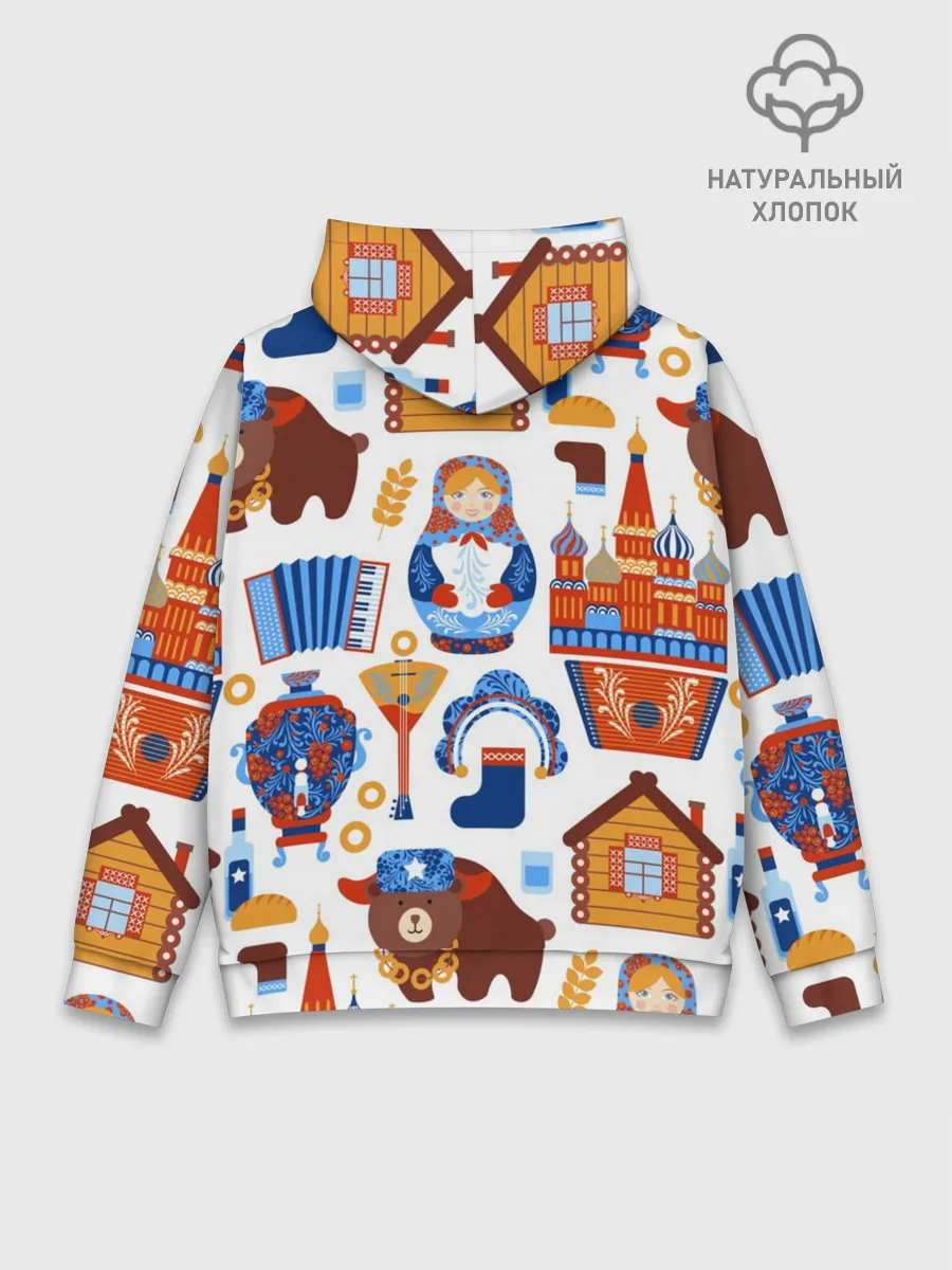 Худи мужской база хлопок / Традиционный поп арт