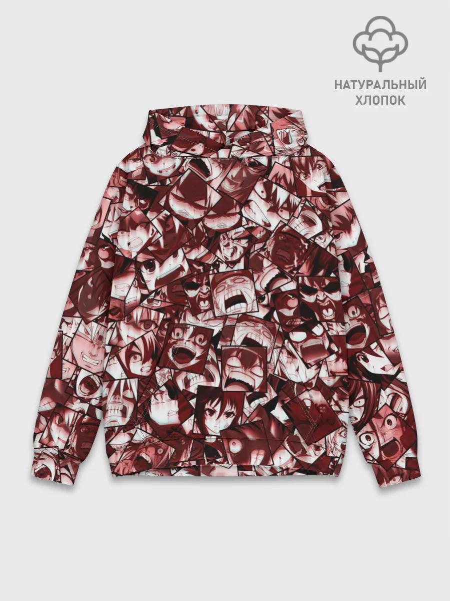 Худи мужской база хлопок / Ярость аниме