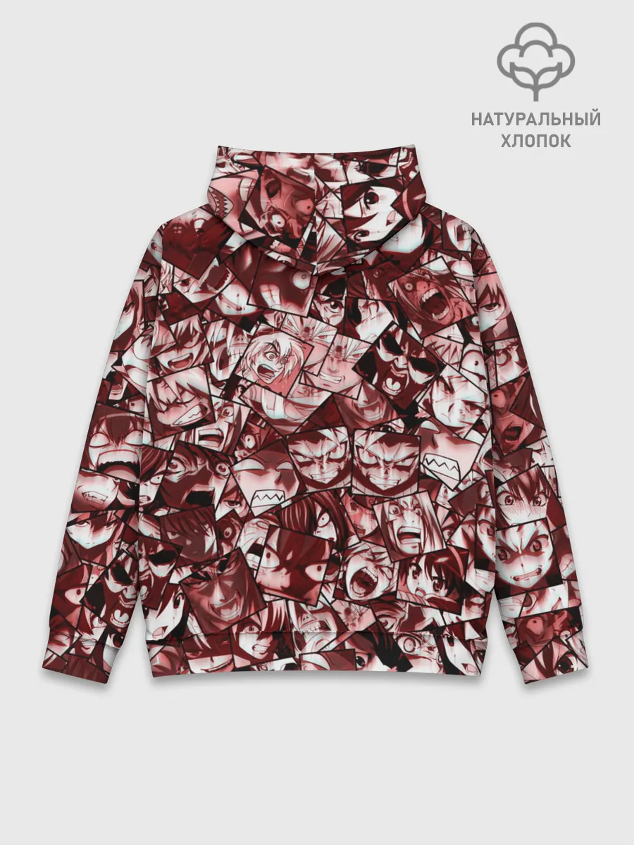 Худи мужской база хлопок / Ярость аниме