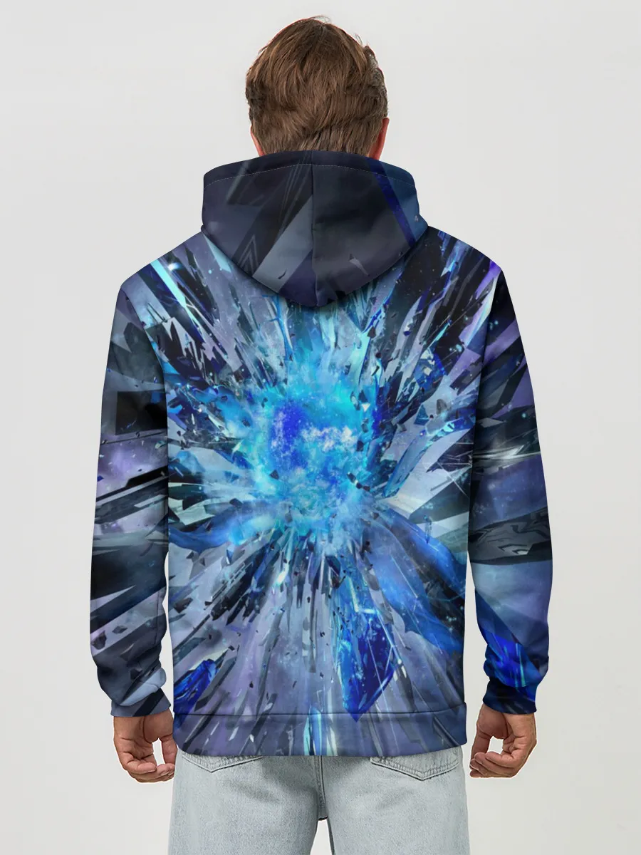 Худи мужской база хлопок / TEAM LIQUID E-SPORT