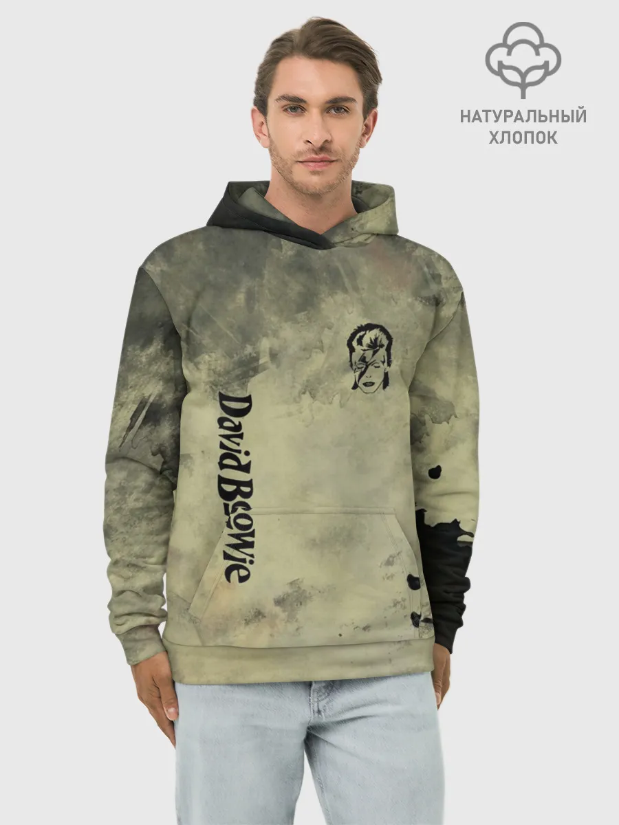 Худи мужской база хлопок / David Bowie