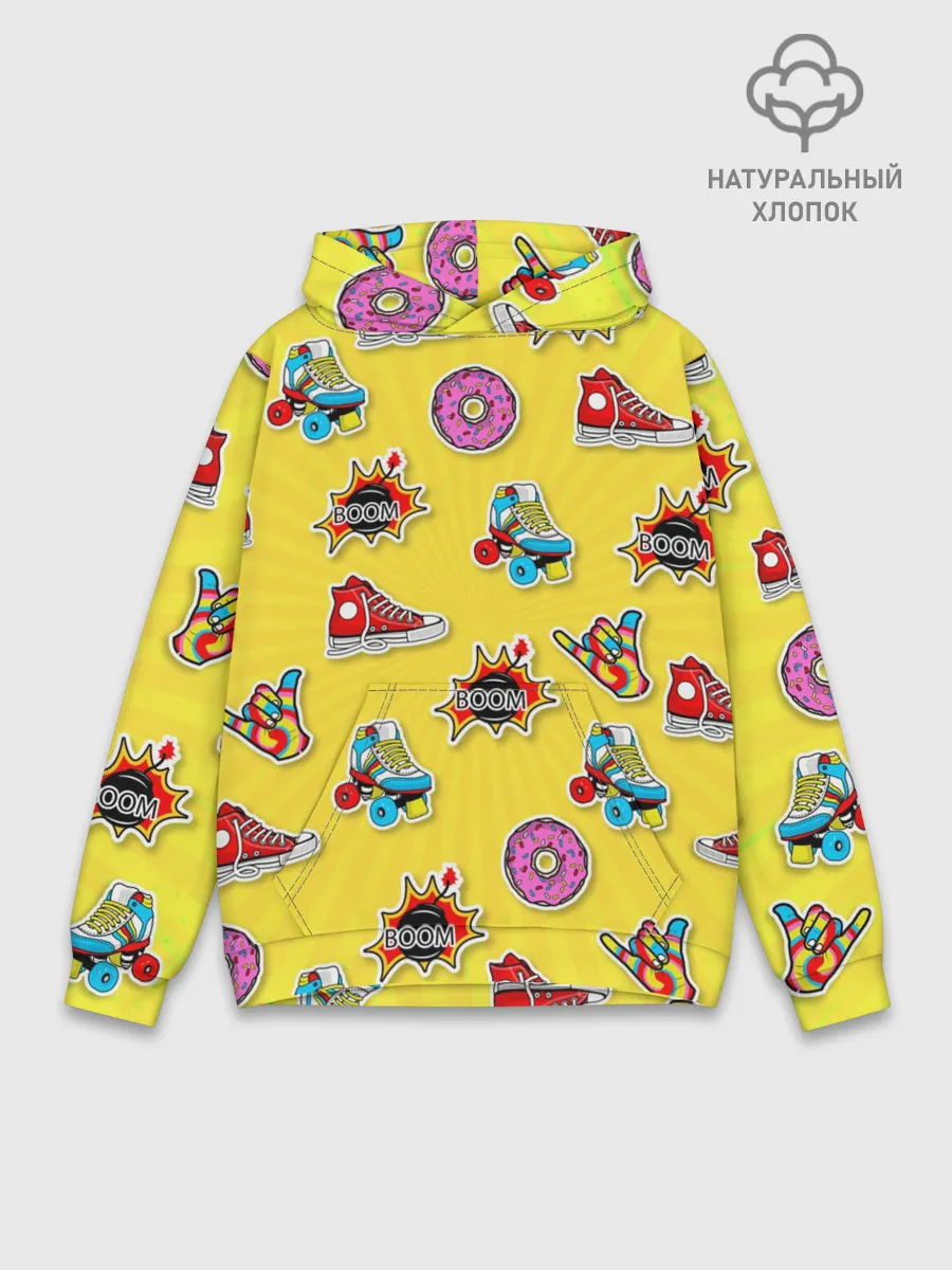 Худи мужской база хлопок / Pop Art