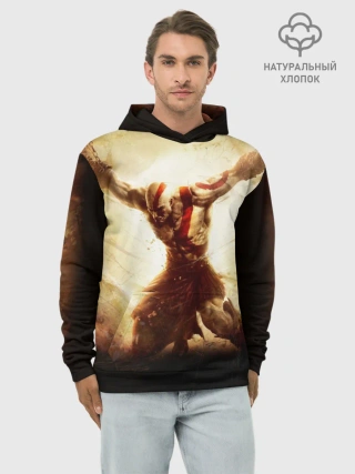 Худи мужской база хлопок / God of War