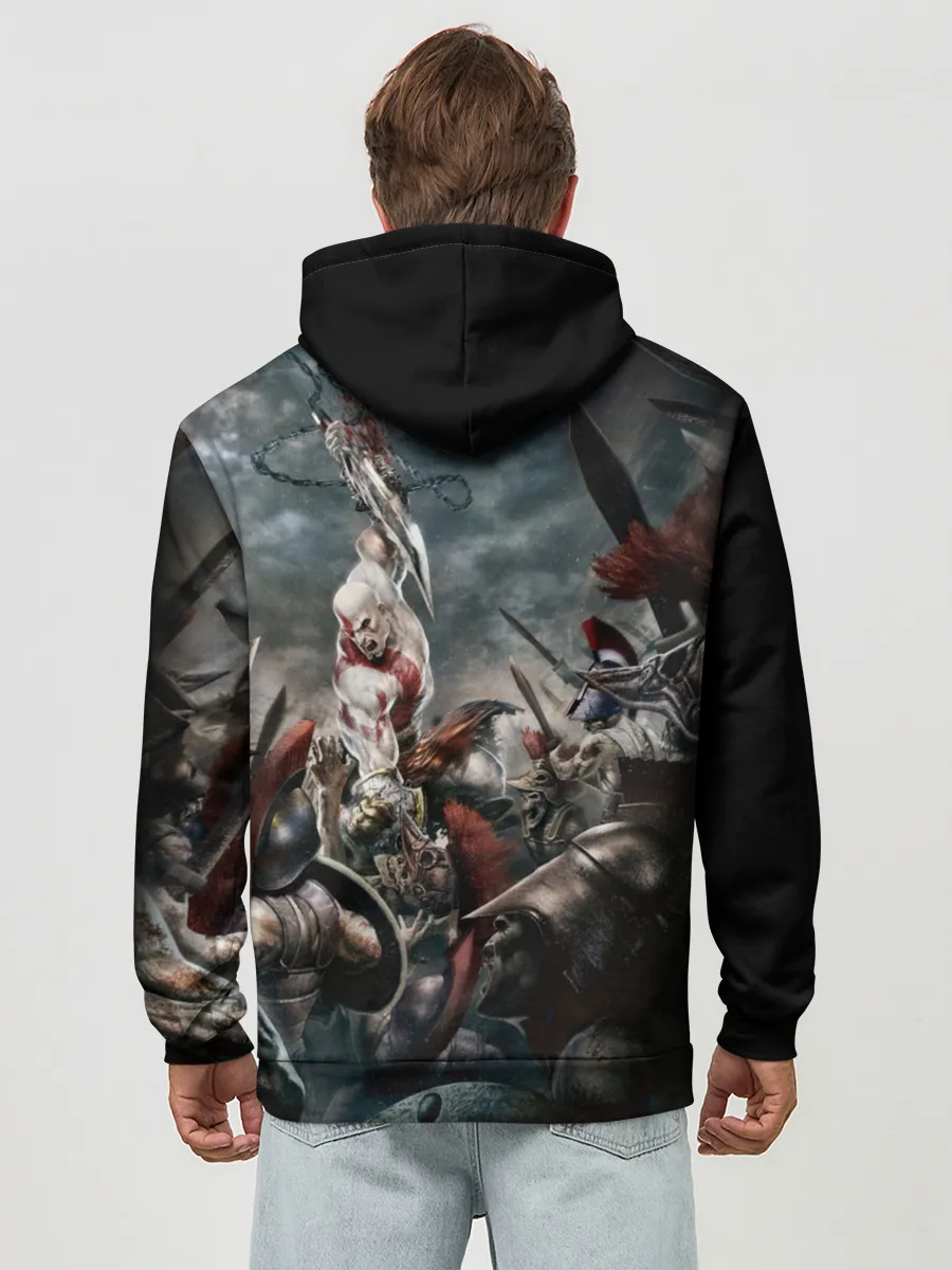 Худи мужской база хлопок / God of War