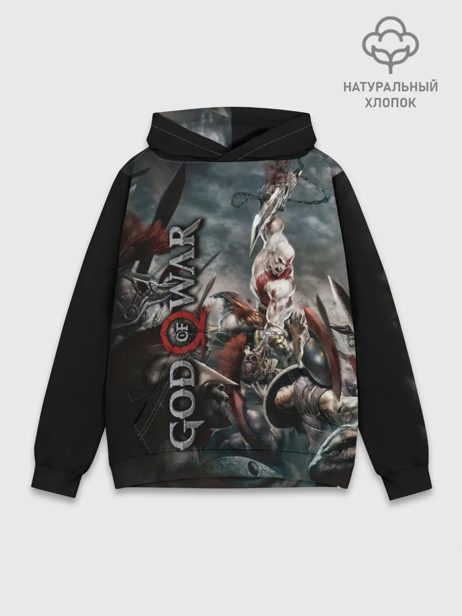 Худи мужской база хлопок / God of War