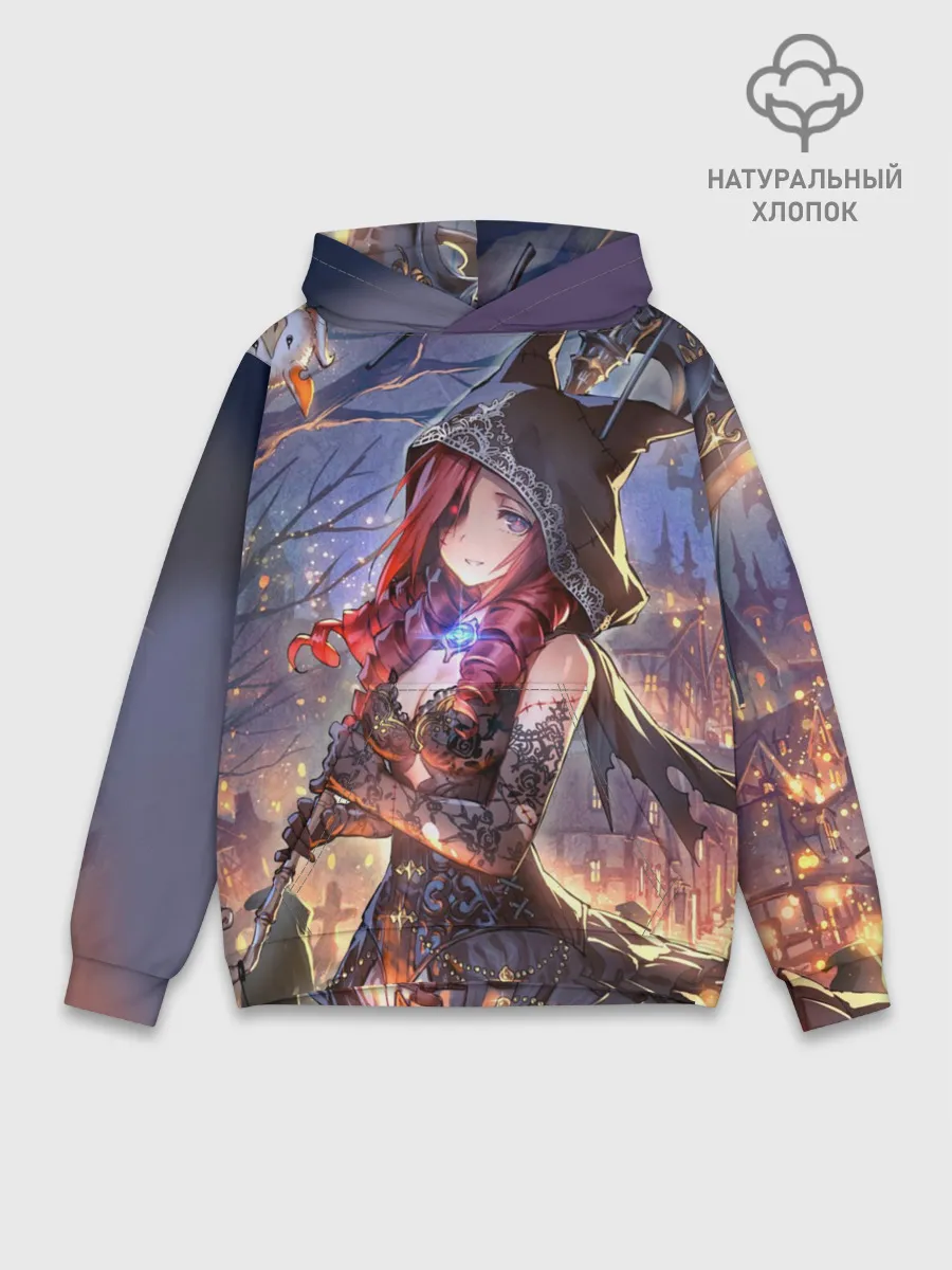 Худи мужской база хлопок / Однокрылый демон Амира