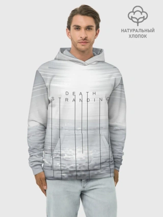 Худи мужской база хлопок / DEATH STRANDING